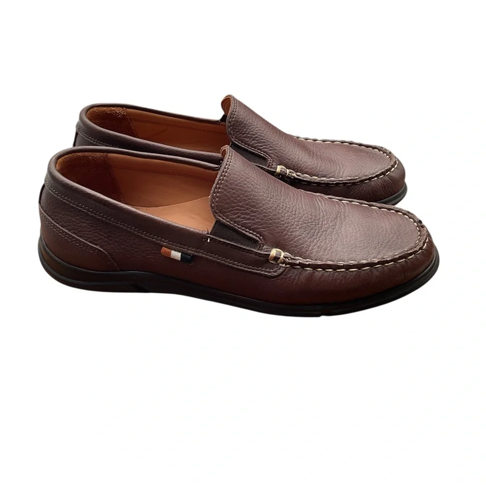 NWT Allen Edmonds Paxton Lace-up Sneaker Brown Leather Slip-On Loafers 9D‎